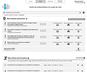 Wireframes CNFPT